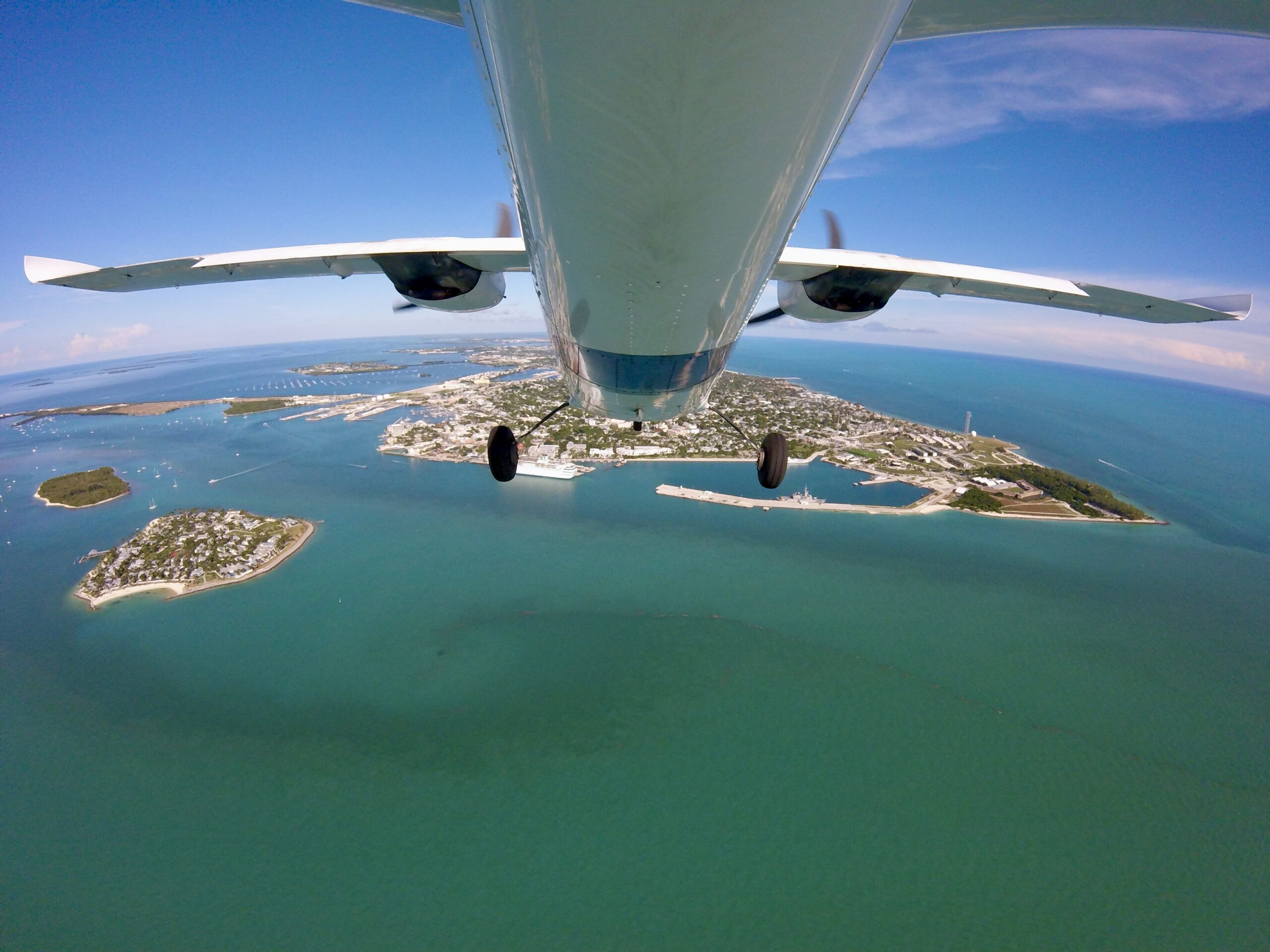 Private flight approaching Key West International Airport